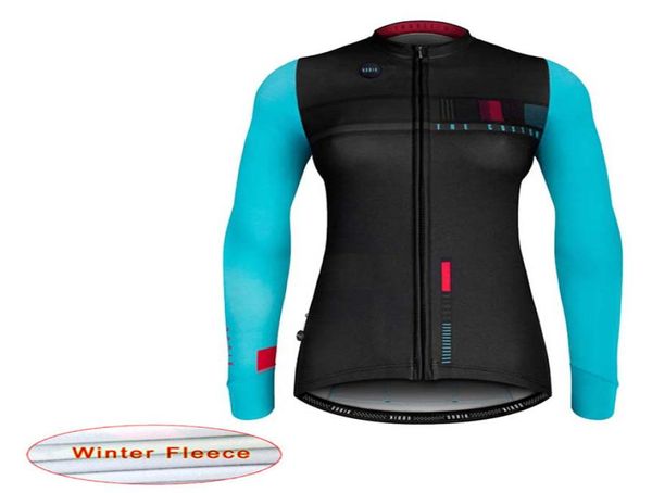 Jerva de manga longa Jerva de ciclismo de inverno Térmico Racing Mountain Cycling Clothing Maillot Ropa Ciclismo Mujer D108987484