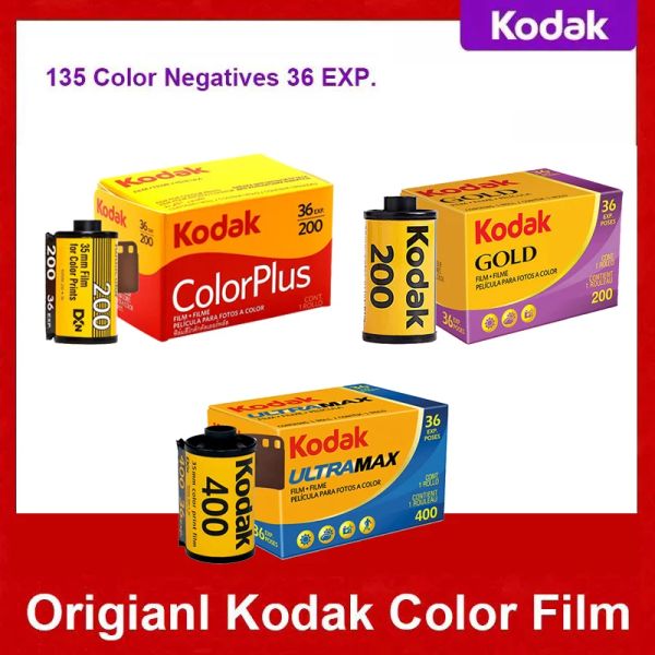 Aksesuarlar Orijinal Kodak Film 35mm 36 Rulo Başına Pozlama ColorPlus200 Altın 200 Renk Ultramax 400 Baskı 13536 M35 / M38 Kamera için Uygun