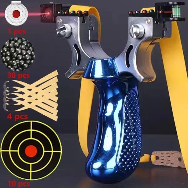 Slingshots Hunting Slingshot HighPower Laser Apondo Slingshot Sports Sports Sports Shooting Game Practice usando Catapulta de alta precisão