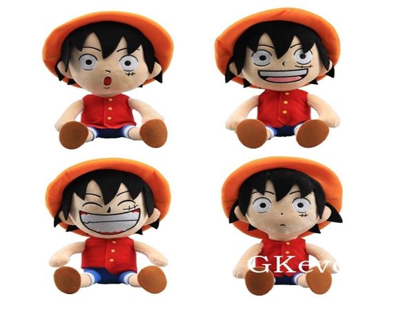 Japanische Cartoon -Figur ein Stück Luffy 12Quot 30 cm Weiche Plüschspielzeugpuppen coole Amine 4 Styles Kinder Geschenk 2012049775766