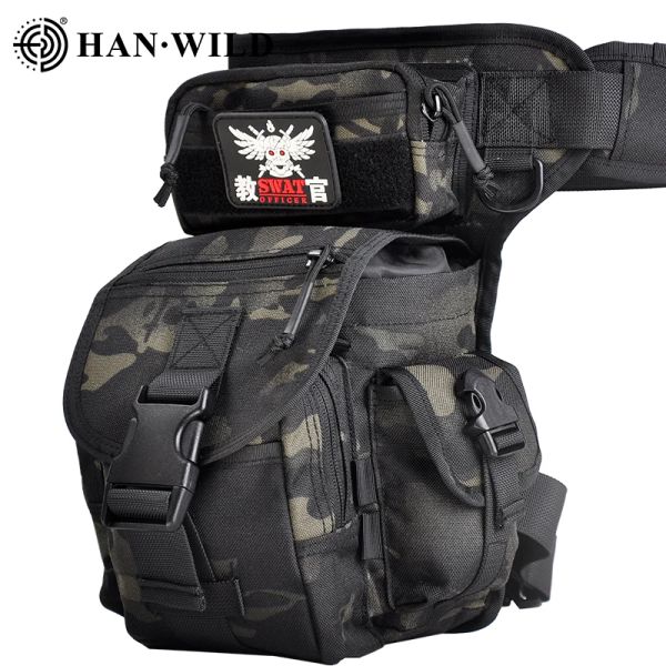 Taschen Han Wild Military Tactical Leg Bag Werkzeug Oberschenkel Pack Tarn Jagdtasche Taillenpack