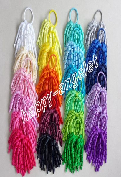 Banda per capelli bambina Korker Korker Cotail Thotreers vari color tassel color tassel nastri in fila per capelli con cravatte per capelli elastici ro4559816