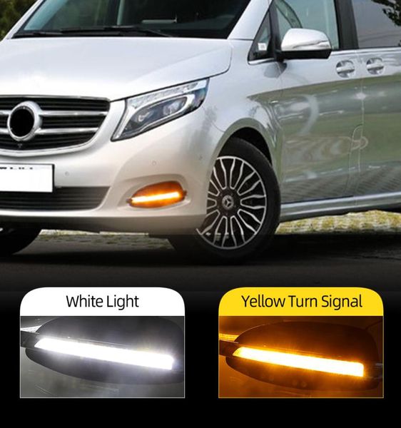 1 coppia per Mercedes Benz Vclass VITO V250 V260 2016 2017 2018 2019 Accessori per auto luminose a LED a LED DRL FOG LAMP6009578