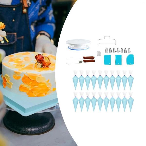 Выпечка инструментов 35x торт украшающий комплект кухонные десертные принадлежности для печенья кексы