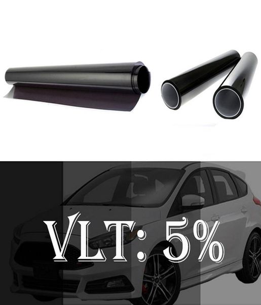 300 cm Finestre per auto Tint Film rotolo 5 VLT UVINSULATO AUTO FINESTRO Home Glass Summer Protection Tenda Scara per tende 6580884