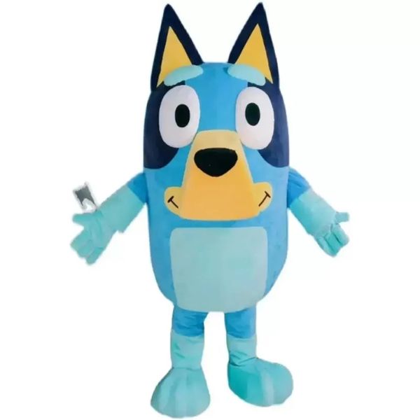 O traje de mascote de cachorro de bingo roupa de caráter de desenho animado de caráter atraente Plano de aniversário presente de aniversário melhor qualidade personalizada