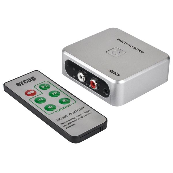 Player EzCap 241 Music Digitazer Audio Capture Recorder Box Converti la vecchia musica analogica in unità USB di supporto MP3 o per la scheda SD
