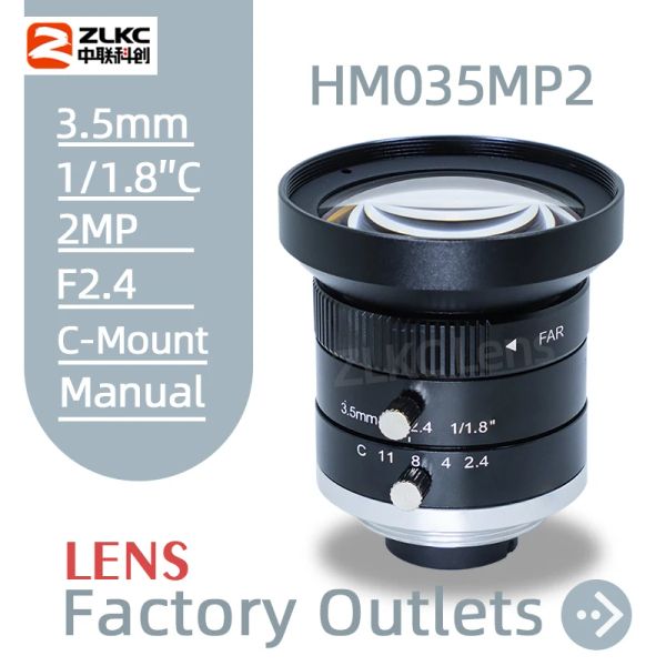 Машины деталей зрение объектива Cmount 3,5 мм 1 / 1,8 дюйма большого Wideangle 2 -мегапиксельная индустриальная камера Руководство Руководство по уримскую камеру / ФА
