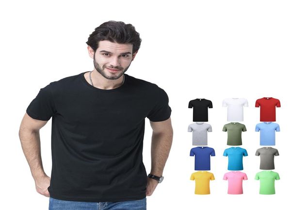 100 pamuklu erkek tişörtler yüksek kaliteli moda ucuz bütün özel logo düz boş tshirts5655974