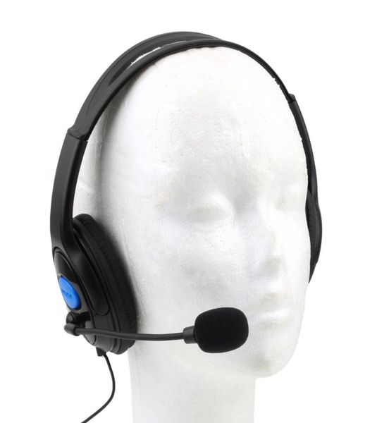 P4890 Wired Gaming Headset Ohrhörer Kopfhörer mit Mikrofon -Mikrofon -Stereo -Abendessen für Sony PS4 für PlayStation 4 Gamer Whol5782146
