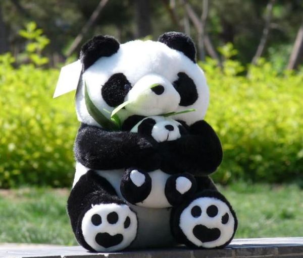 Riese Panda Plüschspielzeug Schwarz und Whitecartoon Schlaftkissen Kindergeburtstagsgeschenk kreatives Geschenk Die Mutter Panda Puppe Frohe Chri7635375