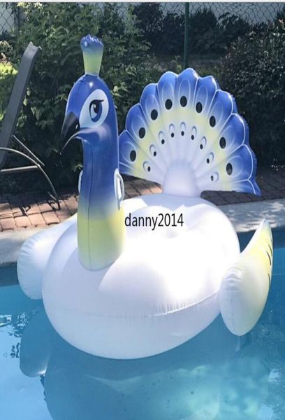 200 cm schwimmende Pfauenmatratze aufblasbare Pfauenschwimmringe Schwimmstöfe Freizeitstuhl Swan Sitz Ring Schwimmbad Röhren Strand 9346018