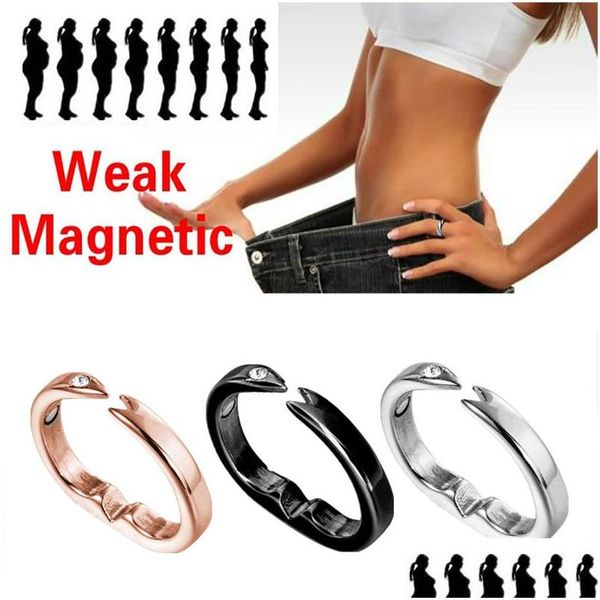 Bandringe Magnetic Health Ring Öffnen Anti-Snoring-Drop-Lieferung Schmuck DH4O5