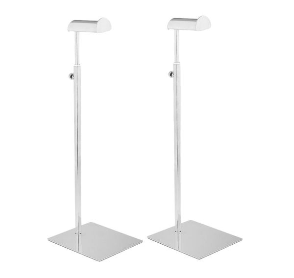 2pcs aço inoxidável Hight Stand Stand Rack Bolsa Bolsa Bolsa Purse Hanger Stand Stand Organizer para varejo S2144097