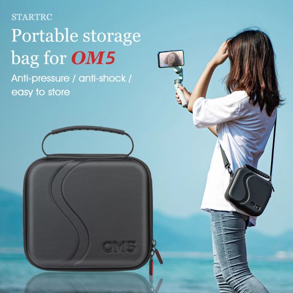 Sacos de armazenamento de câmeras para DJI OM 5 Caixa de transporte durável para DJI OM5/OSMO Mobile 5 Handheld Gimbal Simple Portable Bag Acessórios
