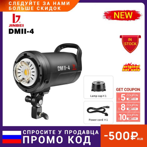 Bolsas Jinbei DMII4 400WS Photo Studio Photography Flash Lights 400W GN66 W Montagem de Bowens para Retrato de Casamento Tiro