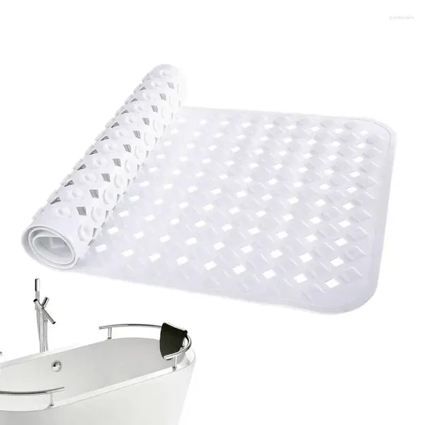 Tappetini da bagno tappetino per la doccia morbida pvc lungo con fori di scarico vasca domestica buon effetto di drenaggio per la palestra della vasca da bagno in bagno