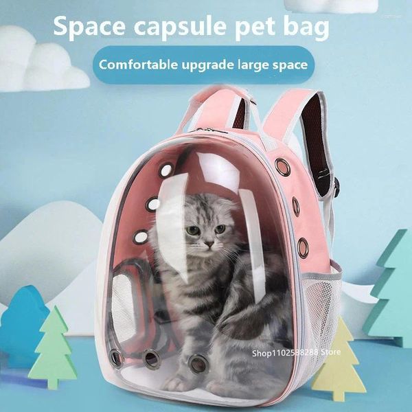 Katzenträger mit atmungsaktivem kundenspezifischem Logo tragbarer Haustier im Freien Rucksack transparenter Transportraum von TEIL EUTTER
