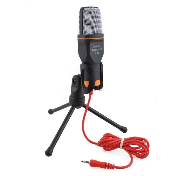 Mikrofone verkabeltes Mikrofon mit Mic Stand Professional 3,5 -mm -Jack -Aufnahmemikrofon -Mikrofonkompatibel mit PC -Laptop -Gesangsspiel 2449