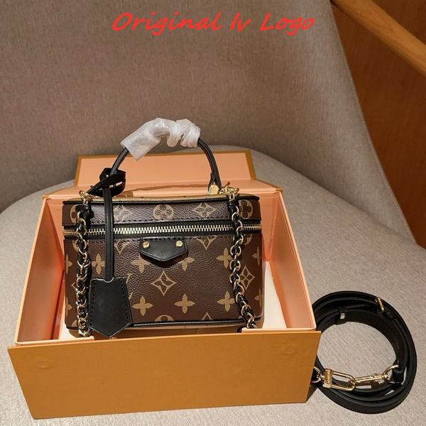 Orijinal Lousis Vouton Crossbody Bags Tasarımcı Lüks Çanta Vanity PM Çanta Louisevi Çubuğu Ayna Kaliteli Omuz Çantaları M45165 SAC LUXE DHGATE YENİ