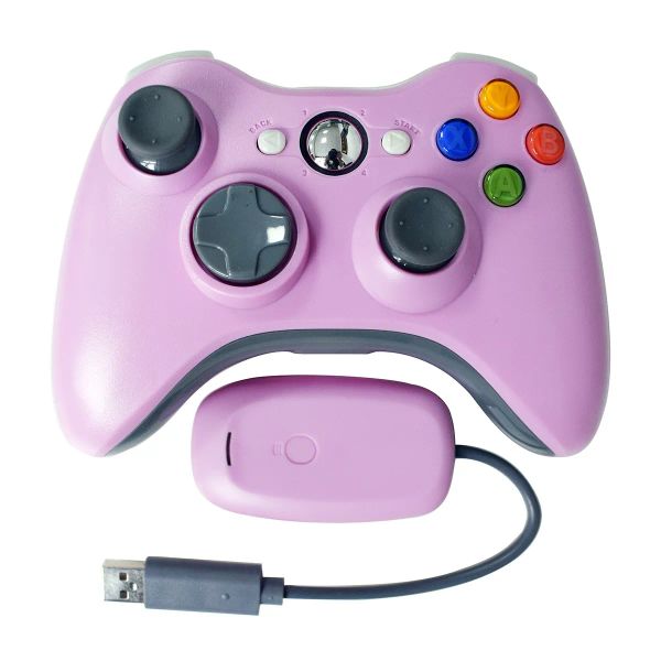 848DD Microsoft Xbox 360 2.4G Kablosuz Oyun Denetleyicisi GamePad Altın Kamu Atlaması Joystick Çift Şok Denetleyici Perakende Kutusu