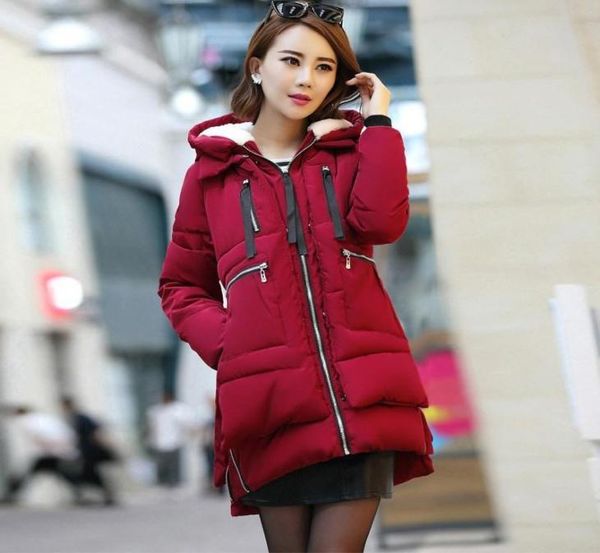 Mutterschaft Wintermantel Langer Kapuze verdickte Jacke Casual Coat für schwangere Frauen Schwangerschaft Kleidung Außenbekleidung Plus Größe S5XL4465341