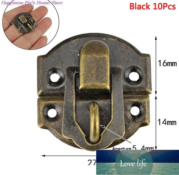 10pcs Antique HaSps Iron Lock Catch Latches für Schmuckkasten Koffer Schnalle Clip Clasp Vintage Hardware9917839