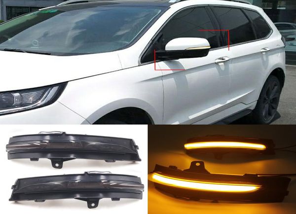 LED Dinâmico Signal Signal Light Side Mirror Sequencial Indicador Lâmpada Blinker para Ford Edge 2015 2016 2017 2018 20192786027