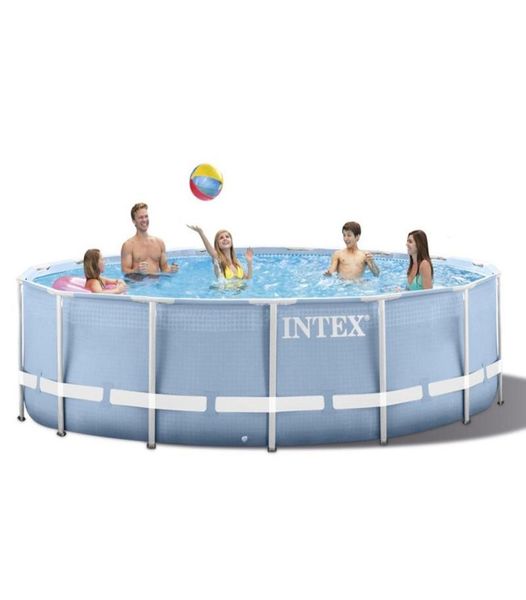 Intex 30576 cm Frame rotondo set di piscina fuori terra 2020 Famiglia Famiglia Famiglia Famiglia Filtro Struttura del telaio metallico METALE9743372