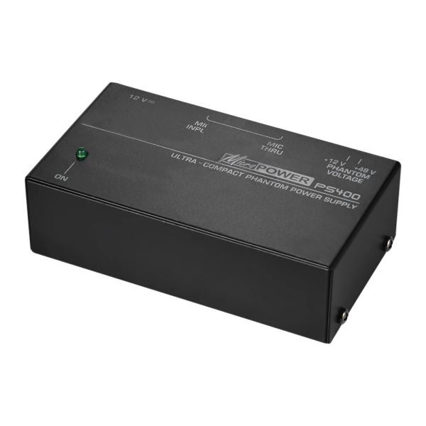 Zubehör PS400 Phantomleistung Universal Mikrofon Phantom Stromversorgung 12 V/48 V Ultrakompakt Kondensatoreingang 110240V Ausgang 12V