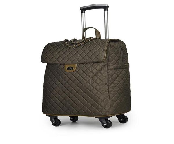 Designer -Gepäcktasche tragbare Reisewagen Taschen auf Rädern Rollende Gepäck Frau Handtasche Trolley Koffer Tragetaschen Reise Ba5210372