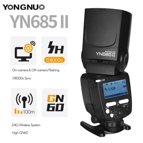 Zubehör Yongnuo YN685 N YN685 II C 2,4G -System TTL HSS Wireless Flash Speedlite für Nikon / Canon D750 D810 DSLR Camera Blitzspeedlite