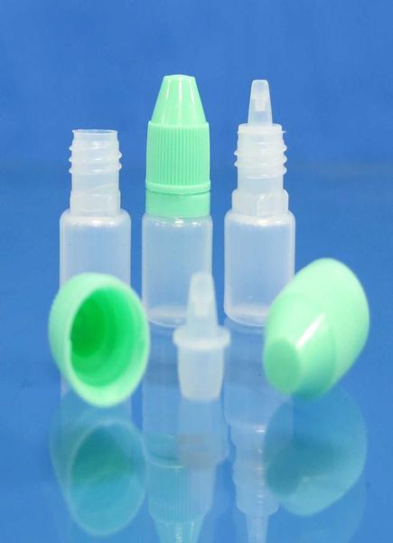 100 PCS 2ML Plastik Damlalı Şişeler Kurcalamaya Karşı Kanıt Edivimi LDPE Dağıtım Sıvıları Göz Damlası Yağ E Cig Buhar Vape Meyve Suyu 2 ML4037471