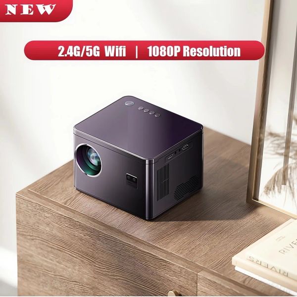 Sistema 1920*1080p HD Laser Beamer K1 LED Projector Support 4K Native Lumen Active 2.4g/5g WiFi TV Smart TV Video Cinema Home Theatre Cinema