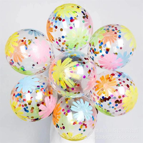 Decoração de festa 5/10pcs 12 polegadas Balões de látex de confetes de estrela dourada glitter transparente transparente birtdy helium ball