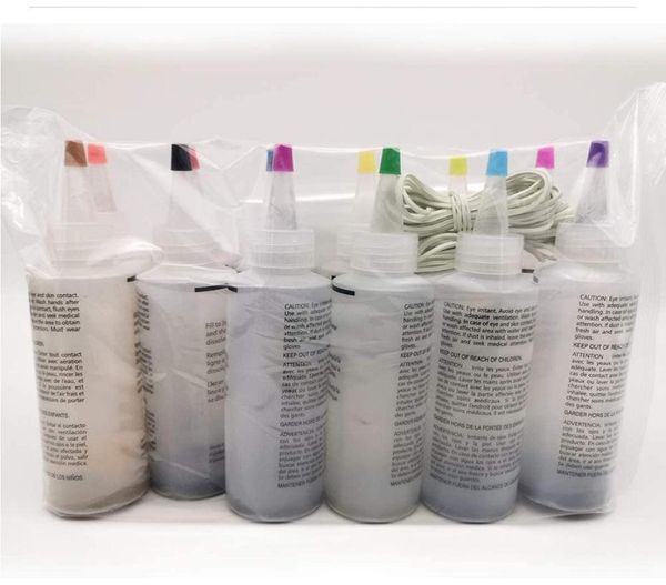 Um passo colorido kit de corante colorido suprimentos de festa de pintura permanente acessórios de tecido têxtil decorando arte com luvas yl57270824