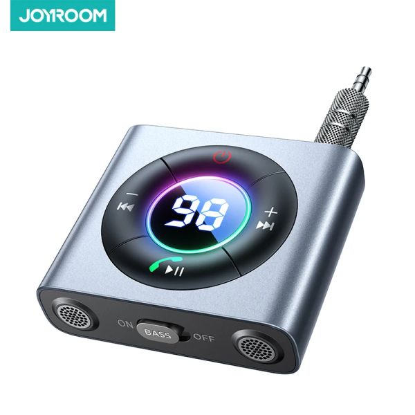 Адаптер Joyroom Bluetooth 5.3 Aux Car Adapter Dual Mics Hifi Deep Bass звук шумоподавления Bluetooth -приемник Car Music