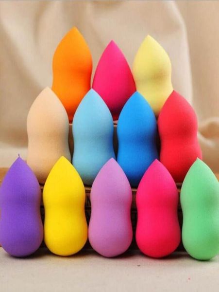 100pcs/lote Face Bottle Gourd Sponge Sponge Smooth Pro Beauty Power Poff Mix Cor Mulheres Presente 60*40mm3757917