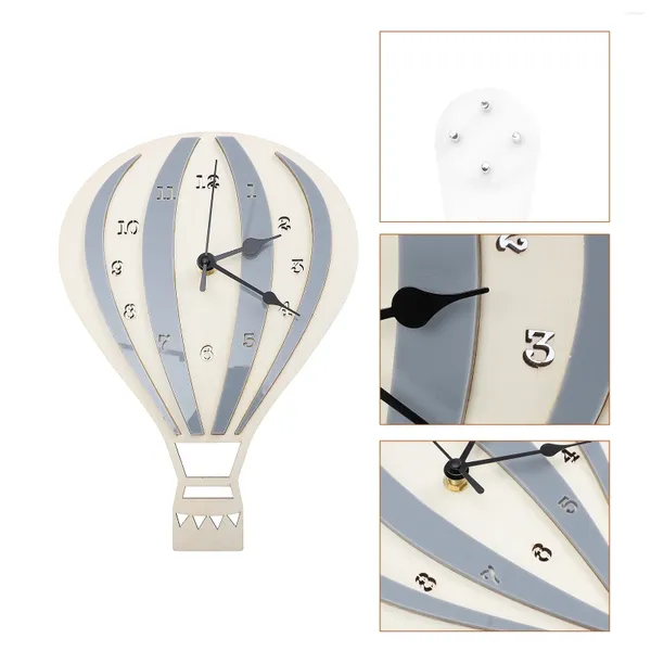 Wanduhren schöne Luftballon Uhr Stummes Schlafzimmer Dekoration für Kinder