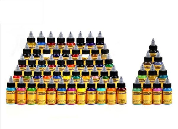 Profissional 16 Color Conjunto de cores Pigmento de tinta para corpora Tatuagem de arte Cosmetics Cosméticos Tatuagem permanente Pigment268O3025302