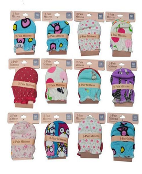 Abaodo новый дизайн Baby Mittens 100 Хлопковые новорожденные перчатки младенцы -перчат