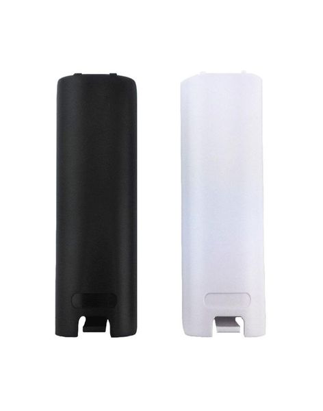 Новая пластиковая крышка батареи крышки крышки для удаленного управления Wii Back Dogle Black White DHL FedEx EMS Ship9134947