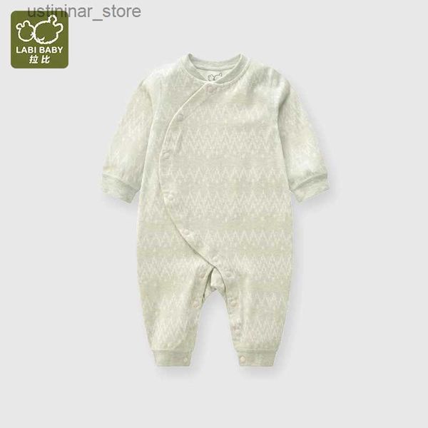 ROMPERS Neugeborene Bodysuits 0-18 Monate alte Baby Jumpsuit Frühlings- und Herbstjungen Mädchen Babys kriechen Kleidung High-End-Unterwäsche L47