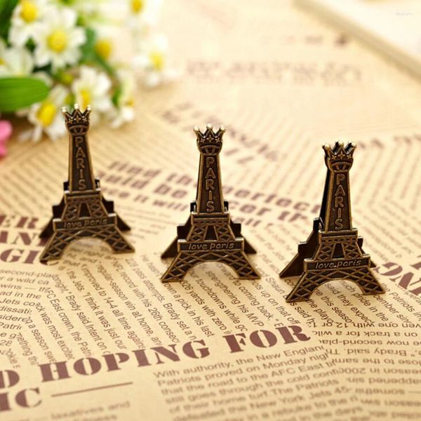 Украшение партии Paris Eiffel Tower Metal Crafts Home Accessories Accessories Статуэтки Статуи модель сувенирной дизайн интерьера