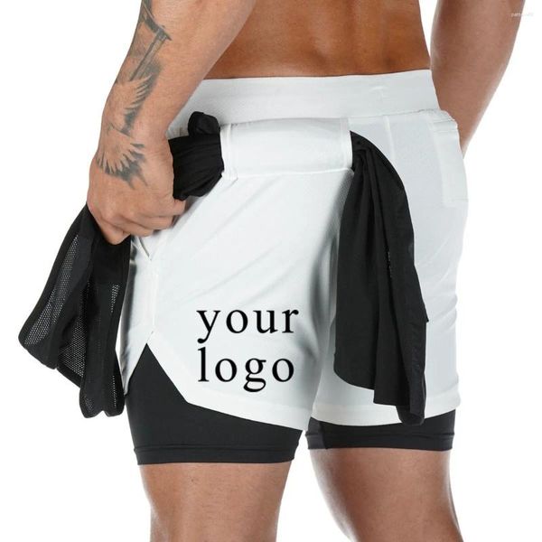 Shorts masculinos sua própria marca de design logotipo/imagem personalizada personalizada em qualquer lugar homens mulheres diy solto e multifton spitness calças moda