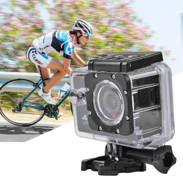 Kameras 170 Grad Helmkamera Dual Screen Ultra HD 4K Actionkamera WiFi Fernbedienung Sportkamera wasserdichte Pro Sport DV