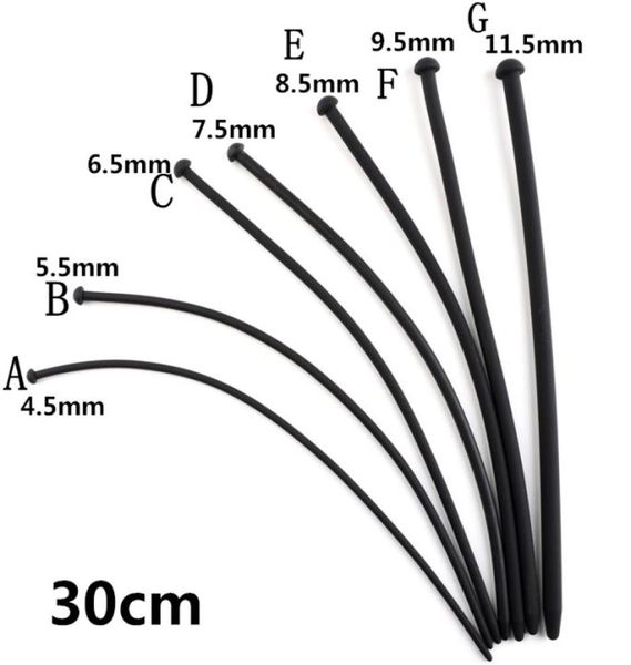 Massagem Silicone Uretral Cateter Dilator Soando o pênis Inserir cateteres de uretra de uretra Brinquedos sexuais adultos para homens gay cavalo estímulo olho de cavalo8908413