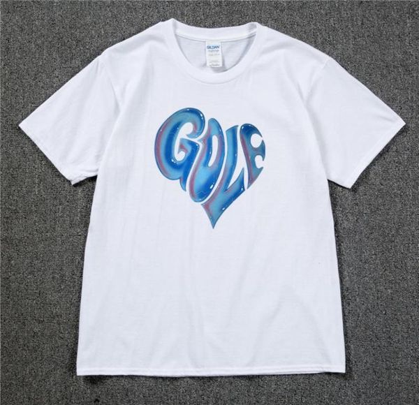 4HARARAJUKU Blue Heart Golf Logo Rapper Hip Hop Flower le Fleur Tyler Creatador T-shirt Men Tir camiseta camiseta unissex Men's T-shirts1236276