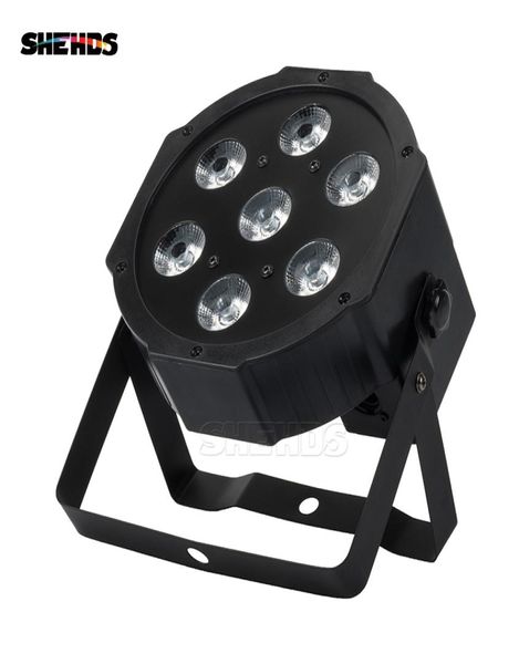 Shehds Lyre 7x12W RGBW LED PAR LIGHT con DMX512 4IN1 Effetto Luce di lavaggio Stage per DJ Disco Party Equipaggiamento Luci Discoteca4515623