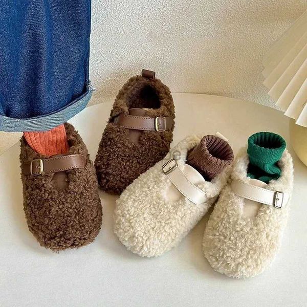 Terlik Çocuklar Peluş Pamuklu Çapalı Shoessoft Sole Bebek Kız İlk Walkertoddler Slipper için Slippery Ayakkabı Karşılaştırması 2448